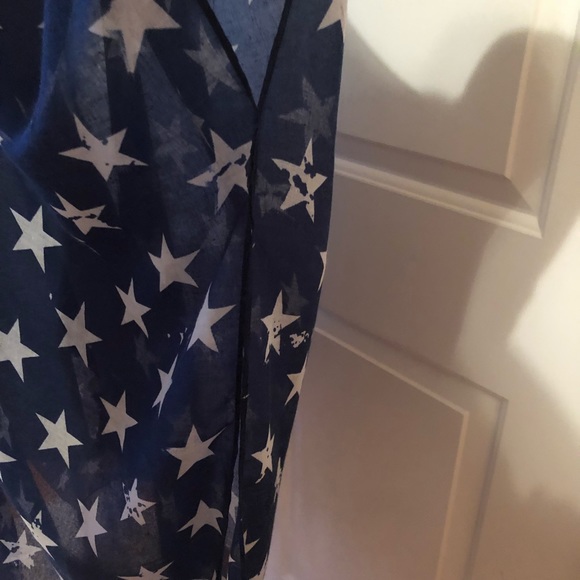 NWT AMERICAN RED WHITE & BLUE KIMONO WRAP - Picture 4 of 8